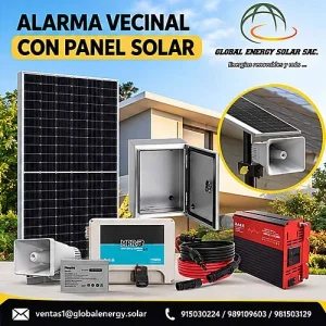 Alarma Vecinal con Paneles Solares